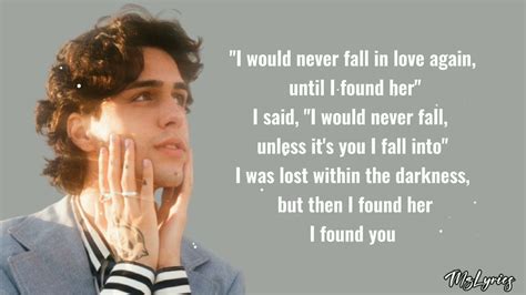 stephen sanchez - until i found you lyrics